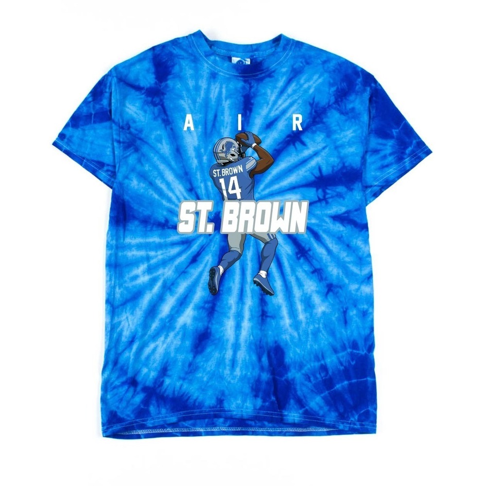 TIE-DYE  Amon Ra St Brown Air Lions Shirt